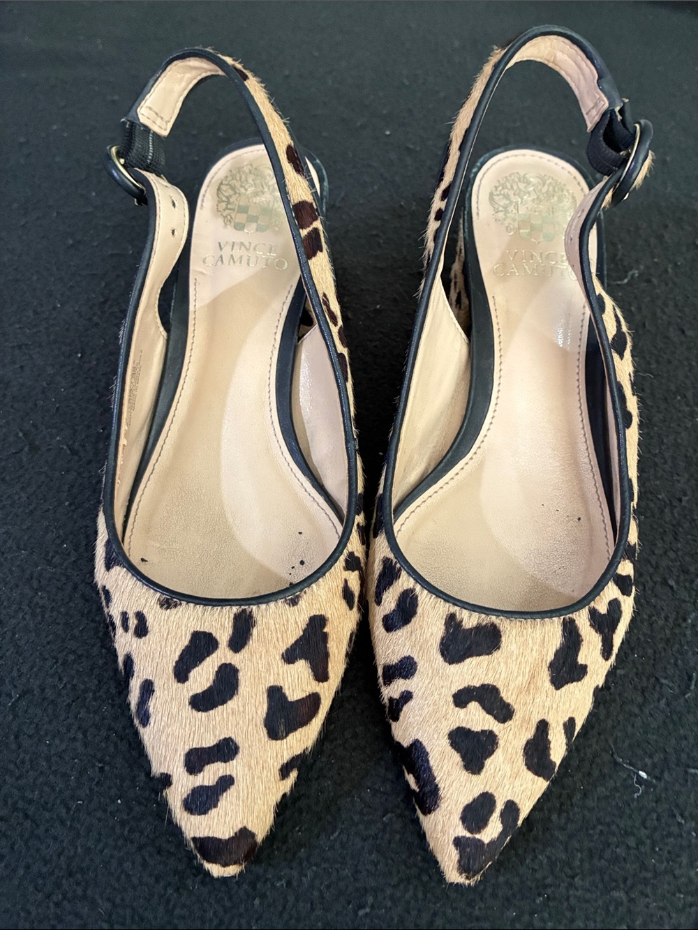 Vince Camuto Leopard Print Slingback Shoe